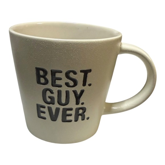 Hallmark Other - Hallmark Best Guy Ever Ceramic Coffee Mug Off-White Textured Stoneware Gift